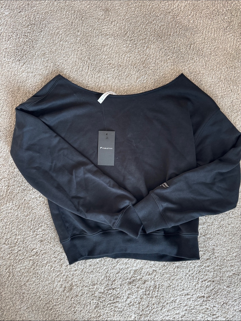 Off the shoulder sweatshirt